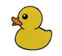 Yellow Rubber Duck Enamel Lapel Pin Cute Fun Brooch Pin Badge Cartoon Animal Duck Enamel Alloy Brooch Badge Clothes Accessories Decoration for Women