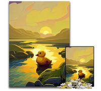 Yellow Rubber Duck Nature Jigsaw Puzzles 1000 Pieces for Adults Impossible Jigsaw Puzzles for Adults Challenging Brain Teaser for Teenagers Family Game Night Fun 1000 PCS(75x50cm)