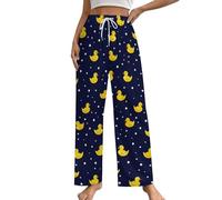 Yellow Rubber Duck Women's Lounge Pant Print Pyjama Bottoms Pjs Trousers Sleep Nightwear Pajama Pants L