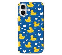 Yellow Rubber Ducks Cute Printed Phone Cover Case Compatible with iPhone 16/16 Plus/16 Pro/16 Pro Max/16 E Funny Lightweight TPU Phones Protector