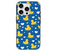 Yellow Rubber Ducks Cute Printed Phone Cover Case Compatible with iPhone 16/16 Plus/16 Pro/16 Pro Max/16 E Funny Lightweight TPU Phones Protector