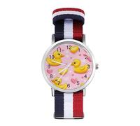 Yellow Rubber Ducks Love Hearts Fashion Watches Men Women Wrist Watch Outdoor Sports
