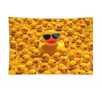 Yellow Rubber Ducky With Sunglasses Tapestry Wall Hanging - 60"x90" Aesthetic Tapestries Soft Polyester Wall Art Decor Large Tapestry for Bedroom Living Room Dorm Backdrop, Hanging Kit Included