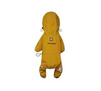 (Yellow, S) Dog Raincoat Reflective Waterproof Pet Clothes for Chihuahua Maltese Rain Coat Small Medium Dogs Jumpsuit Raincoat Dogs Overalls
