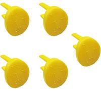 Yellow Safety Switch Key Compatible with Craftsman Radial Arm Jointer Band Drill Sears Table Saw, Sander, Band Saw, Drill Press Parts- Oval (5pcs-pack)
