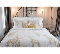 Yellow Savanna Duvet Cover, 100% Cotton Satin, Off-White, 135 x 200 Cm, 1.0 Pieces