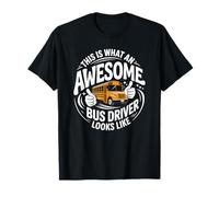 Yellow School Bus Driver Student Safety Appreciation T-Shirt