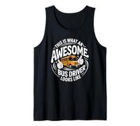 Yellow School Bus Driver Student Safety Appreciation Tank Top