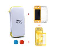 (yellow set2) Case For Nintendo Switch Lite Console Bundle Case Protective Case Hard Carrying Storage Bag Switch Lite Pochette Game Accessory