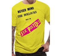 Rockoff Trade Men's Sex Pistols NMTB Original Album T-Shirt, Yellow, X-Large
