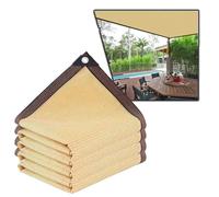 Yellow Shade Net 1x1m (3.3x3.3ft) UV Resistant 90%95% Garden Sun Protection Mesh with Grommets Ideal for Greenhouse Plants and Outdoor Use.