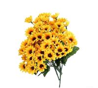 Yellow Silk Sunflower Fake Flower 31cm Realistic Look(24 Sunflower)