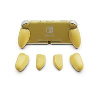 (Yellow) Skull & Co. GripCase Lite Protective Case Cover Shell with Replaceable Grips for Nintendo Switch Lite