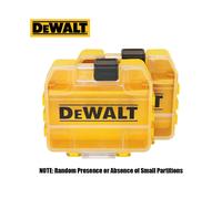 (Yellow Small 2Pcs) DEWALT Original TSTAK Yellow Tool Accessories Storage Box Drill Bit Support Containment Mini Tough Case