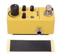 Yellow Small Electric Guitar Effect Pedal Warm Natural Dynamic Simulated Mini Bass Effect Pedal Replacement Professional Sound Effects for Home Music Lessons Party Playing Metal