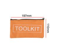 (Yellow small) Multi-function Portable Bag Hardware Toolkits Small Tool Bag Waterproof Organizer Storage Bags High Quality Zipper Canvas