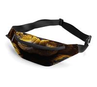 Yellow Snake Belt Bag, Multifunctional Sports Waist Pouch with Adjustable Strap, Lightweight Casual Waist Pack for Travel Running Cycling Daily Outdoor Activities