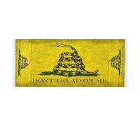 Yellow Snake Don't Tread on Me Flag lace edge Refrigerator Top Cover with side bag Dust Proof Washing Machine Protective Cover for Refrigerator, Roller Washing Machine, Microwave Oven Fall