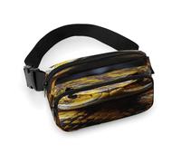 Yellow Snake Fanny Pack Belt Bag with Adjustable Strap Fashion Waist Bag for Outdoor Sports Hiking