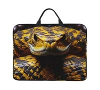 Yellow Snake Laptop Case 14 Inch Laptop Sleeve Computer Carrying Bag Shockproof Protective Notebook Case Portable Laptop Bag Waterproof Briefcase Bag for Men Women