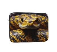 Yellow Snake Laptop Sleeve for Women Men, 10 Inch Waterproof Laptop Bag Lightweight Notebook Computer Cover Bag