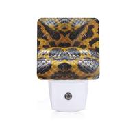 Yellow Snake Plug-in Led Night Light with Motion Sensor Dusk to Dawn Sensor Backlit Nightlight for Bedroom Bathroom