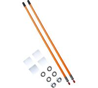 Yellow Snow Plow Blade Markers/Guides Kit 22'' Vertical Stud Mount Never Break Stainless Steel Join Fit for Polaris plow Mark The Edge of The Plow Most Blizzard Boss SNO-Way Western Meyer