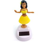 Yellow Solar Wobble Figures Hawaiian Dancer Solar Figure Wobble Figure, Solar Dance Toy, Solar Dance Hawaii Girls, Hula Dancer Figurine Decoration for Car, Desk, Windowsill, Office
