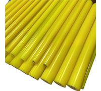Yellow Solid Polyurethane Round Bar Diameter 16-55mm High Elastic Rubber PU Construction Machinery Shock Absorbing Rod Sticks