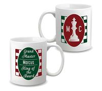 Yellow Spade Design Ltd. Personalised Chess Mug (Grand Master, King of The Board)