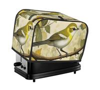 Yellow Sparrow Branches Toaster Cover 2 Slice Kitchen Small Appliance Covers With Pockets Dust And Fingerprint Protectio