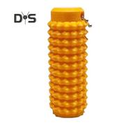 (yellow) Spiky Roller Fidget Toy with Bead Chain Anxiety Stress Relief Attention Focusing Calming Hard Massage Stick Portable Travel Keychain Pendant