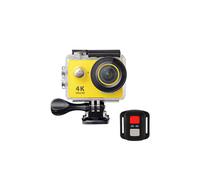 (Yellow) Sport Camera Action 4K Ultra HD 2.4G Remote WiFi 170 Degree Wide Angle