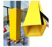 Yellow Square Post Padding Wrap Around 12x12 11x11 10x10 9x9 8x8 7x7 6x6 5x5 4x4 3x3 Inch, Basement Garage Playground Court Gym Canopy Pole Universal Safety Pads(H 4ft/1.2m,11.5"X11.5"(29X29CM))
