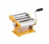 World of Flavours Italian Deluxe Double Cutter Pasta Machine Yellow