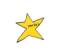 Yellow Star Enamel Pin Your Did It Inspirational Pin Badges Lapel Pin Brooches Jackets Fashion Jewelry Accessories