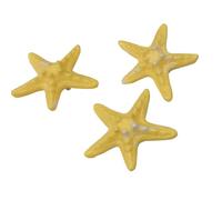 Yellow Starfish Hair Clips Set of 3 Adorable Sea Star Shaped Hair Accessories for Women Perfect Beach Theme Hair Decorations for Summer Vacations