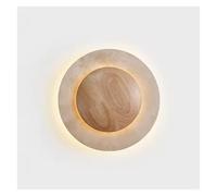 Yellow Stone Raw Wood Wall Lamp Bedroom Living Room Background LED Lamp Corridor Entrance Wall Light,Simple