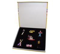 Yellow Submarine Band Boxed Pin Badge Set Beatles Black One Size