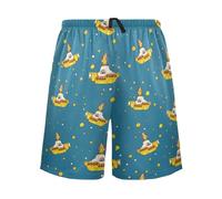 Yellow Submarine Bubbles Pajama Shorts for Men Men's Pajama Bottoms Sleepwear Lounge M