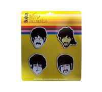 Yellow Submarine Embossed Epoxy Magnets (Pack of 4) The Beatles Multi One Size