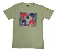 Yellow Submarine Magic Piano Back Print T-Shirt The Beatles Green L