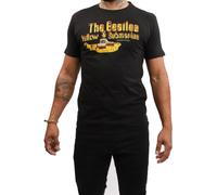 Yellow Submarine Nothing Is Real T-Shirt The Beatles Black XXL