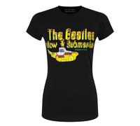 Yellow Submarine Nothing Is Real T-Shirt The Beatles Black XXL
