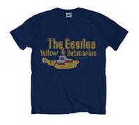 Yellow Submarine Nothing Is Real T-Shirt The Beatles Navy L