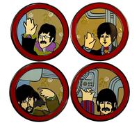 Yellow Submarine Portholes Pin Badge Set (Pack of 4) The Beatles Multi One Size