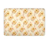 Yellow Sunflower Extra Large Resuable Diaper Mats Highly Absorbent Crib Pee Mattress Pad Portable Pad Liner for Baby Toddler Children 52" L x 34" W