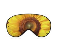Yellow Sunflower Eye Mask, Side Sleeping Mask Light Blindfold Sleeping Mask Nose Pad and Elastic Band for Children Women and Men