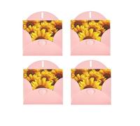 Yellow Sunflower Horizontal Full Single-Sided Printing Pearlescent Paper Birthday Halloween Christmas Halloween Birthday Party Holiday Greeting Card