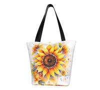 Yellow Sunflower in Oil Fashionable shoulder handbag, women's crossbody shoulder bag, suitable for weekend travel shopping shoulder bag